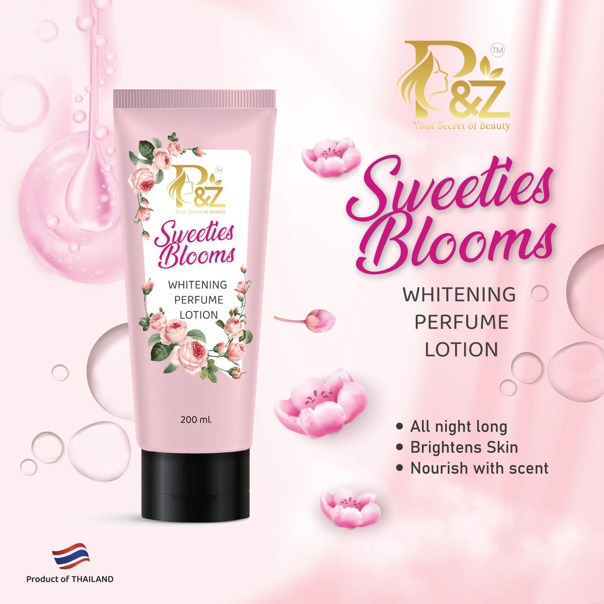 P&Z Sweeties Blooms Whitening Perfume Lotion